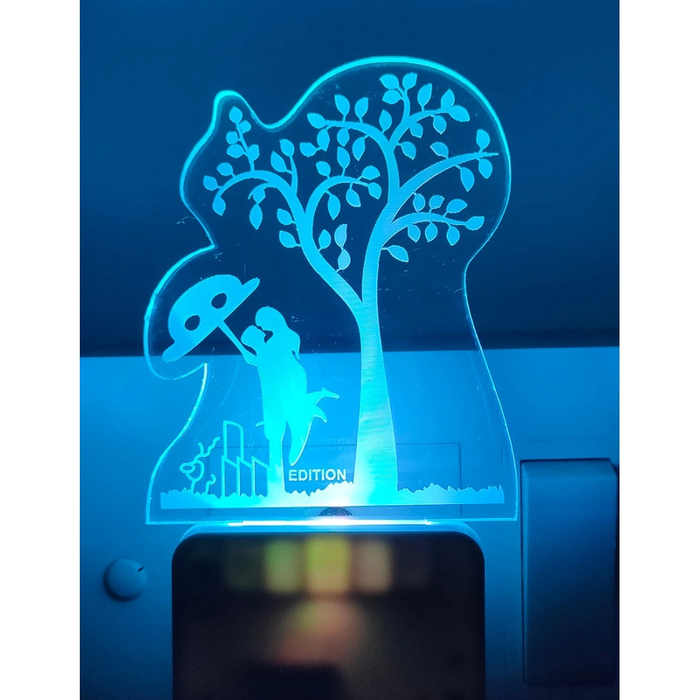 Generic Romantic Couple Under Tree AC Adapter Night Lamp