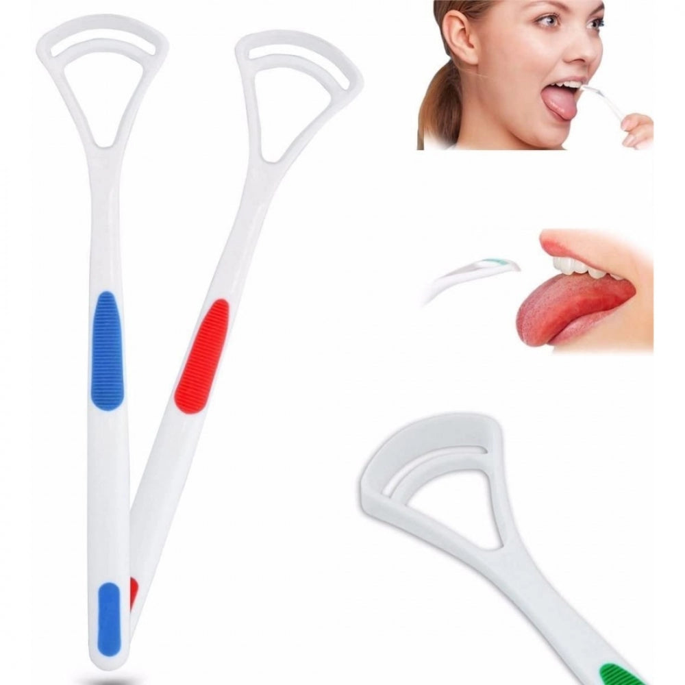 Generic Pack Of_3 Tongue Cleaner(2 Pcs Set) (Color: Assorted)
