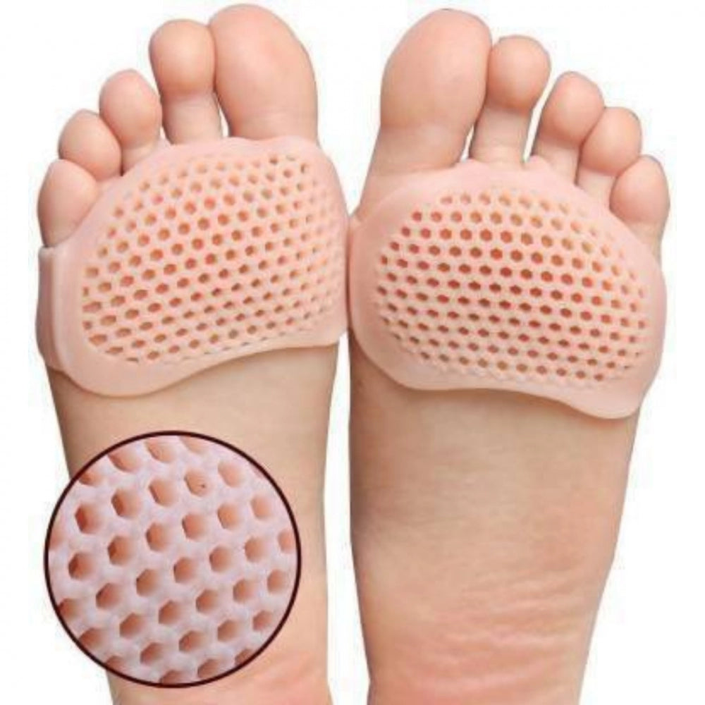 Generic Pack Of_3 Silicone Gel Half Toe Sleeve Anti-Skid Forefoot Smooth And Soft Pads (Color: Assorted)