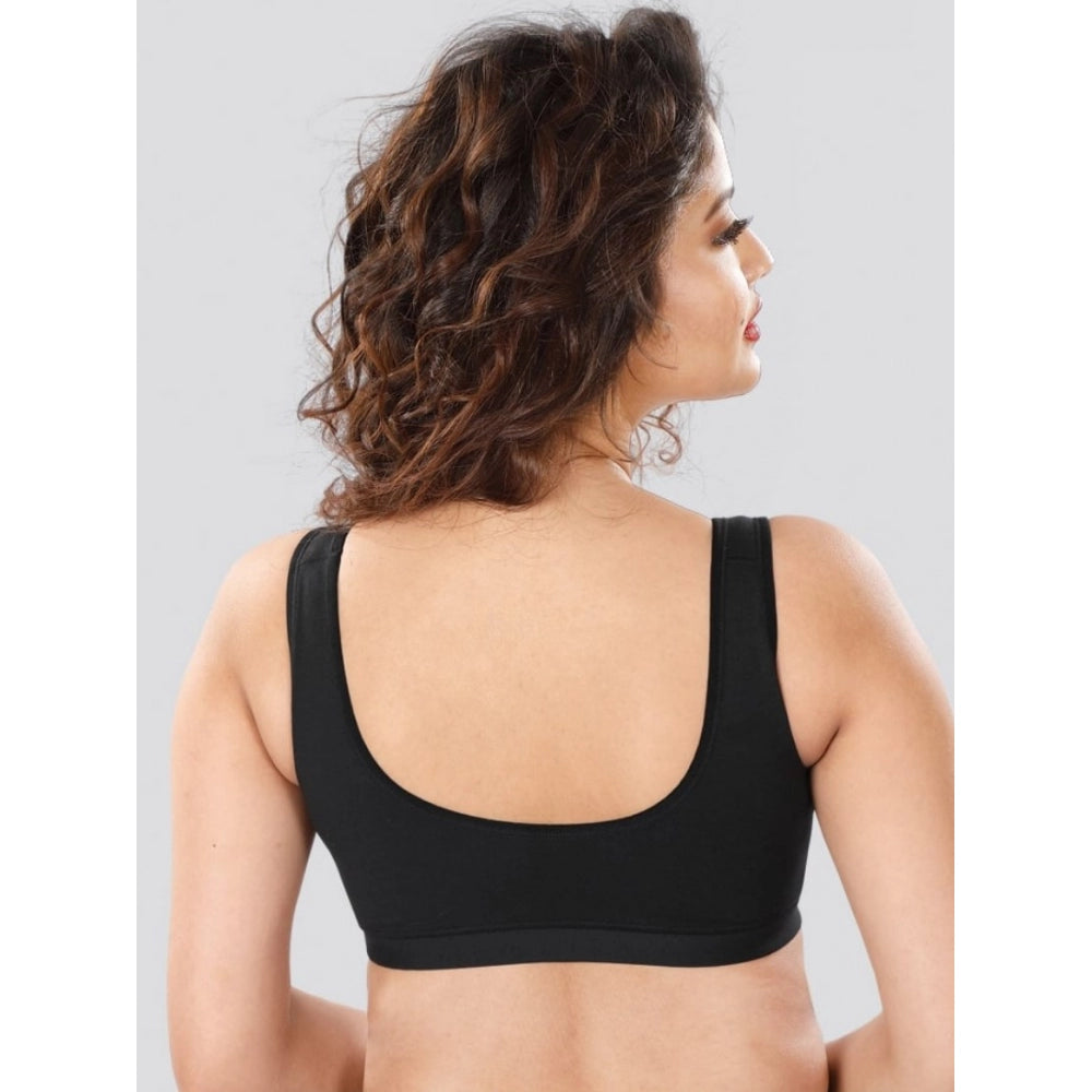 Dermawear Women's Sports Brassiere (Model: SB-1103, Color:Dark Grey, Material: 4D Stretch)