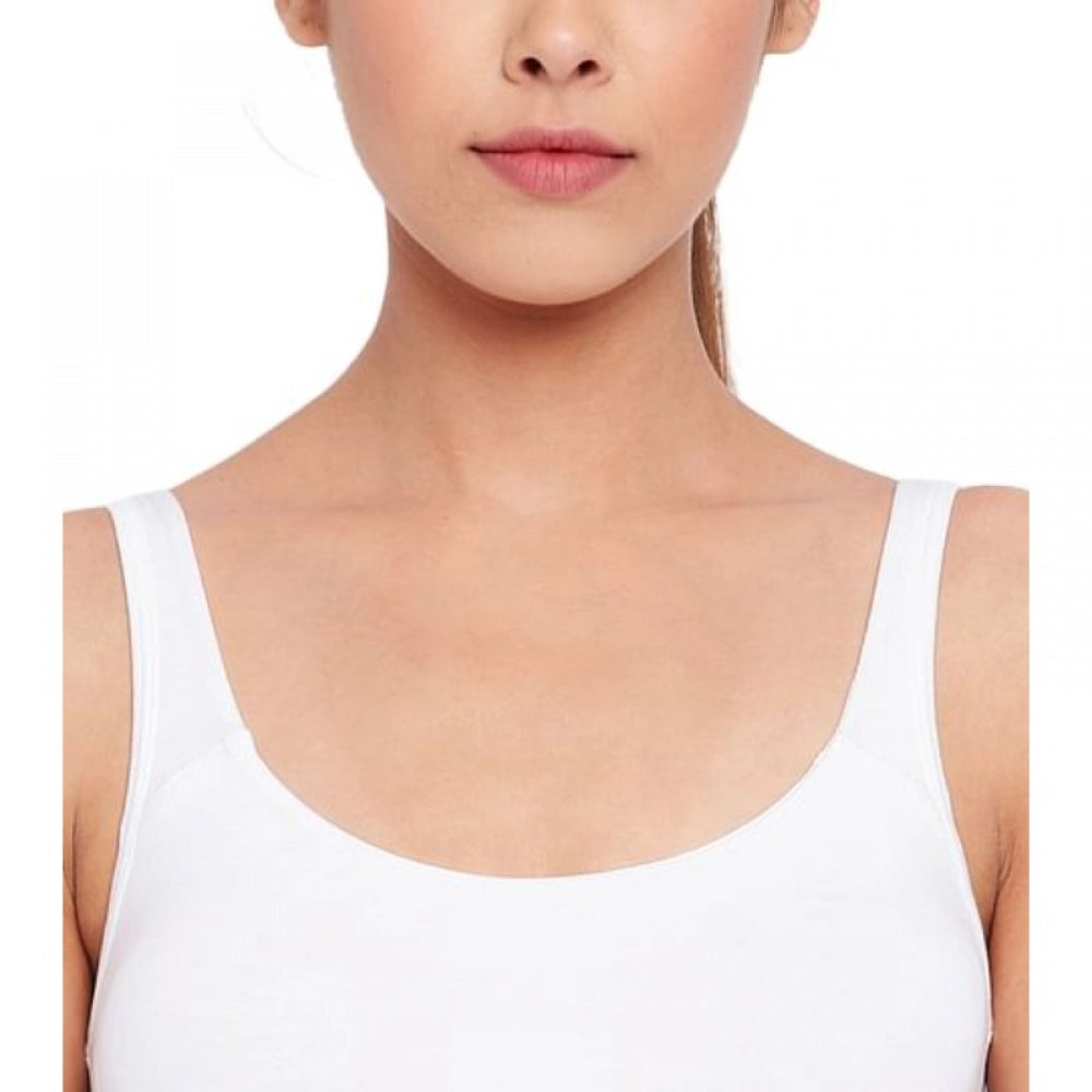 Enamor Women'S Low Impact Brassiere (Model: SB06, Color: White, Material: Cotton)