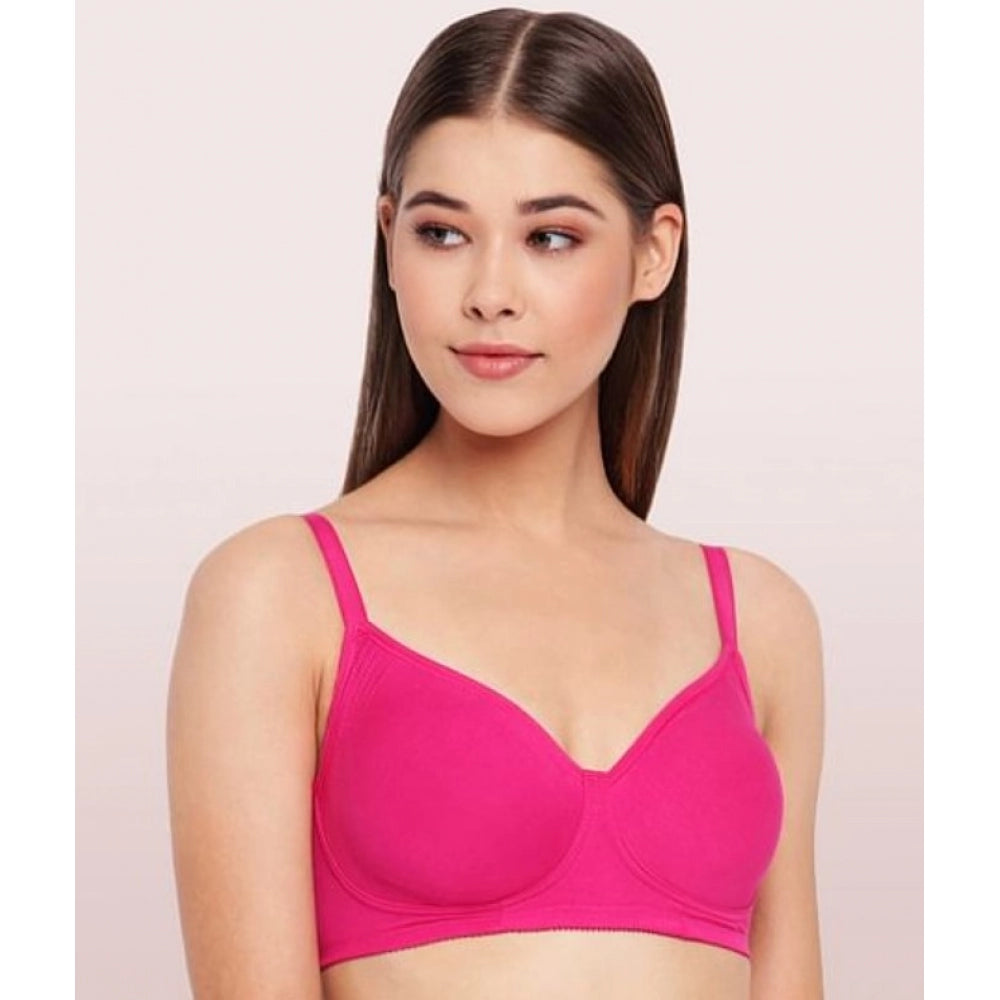 Enamor Women'S Side Support Shaper Supima Cotton Everyday Brassiere (Model: A042, Color: VerryBerry, Material: Cotton)