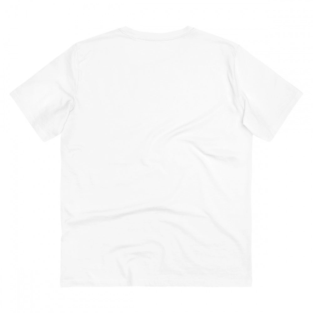 Generic Men's PC Cotton Me Bhaghi Printed T Shirt (Color: White, Thread Count: 180GSM)