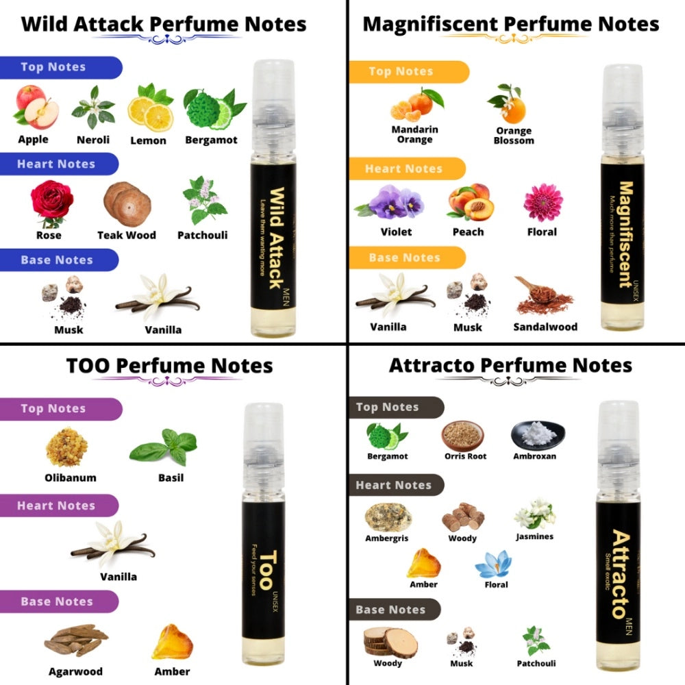 Generic Europa Combo Of 6 Unisex Pocket Perfume Sprays For Men And Women