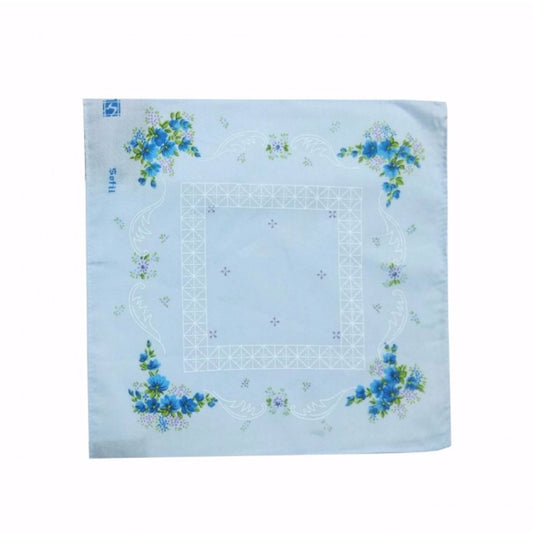 Generic Pack Of_6 Desinger Flower Medium Size Handkerchiefs (Color: Assorted)