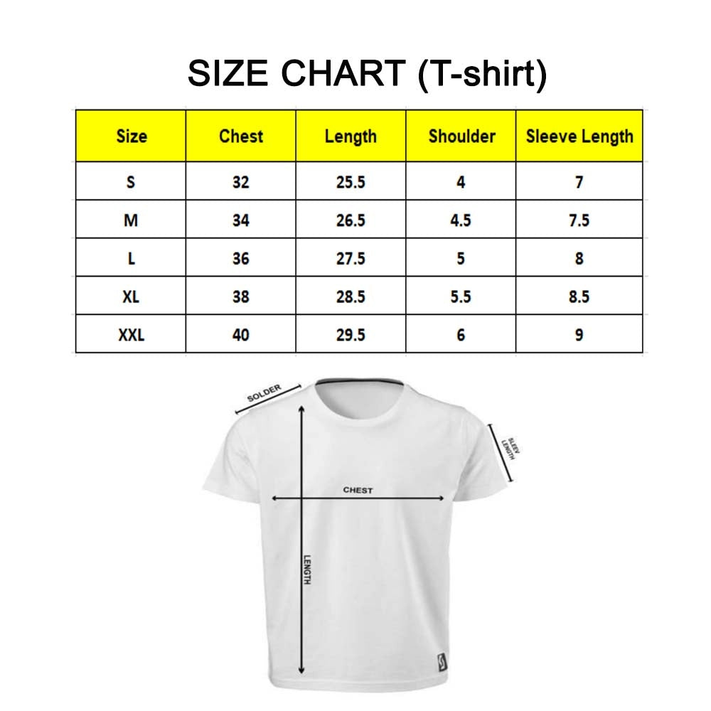 Generic Men's PC Cotton Mamsab Printed T Shirt (Color: White, Thread Count: 180GSM)