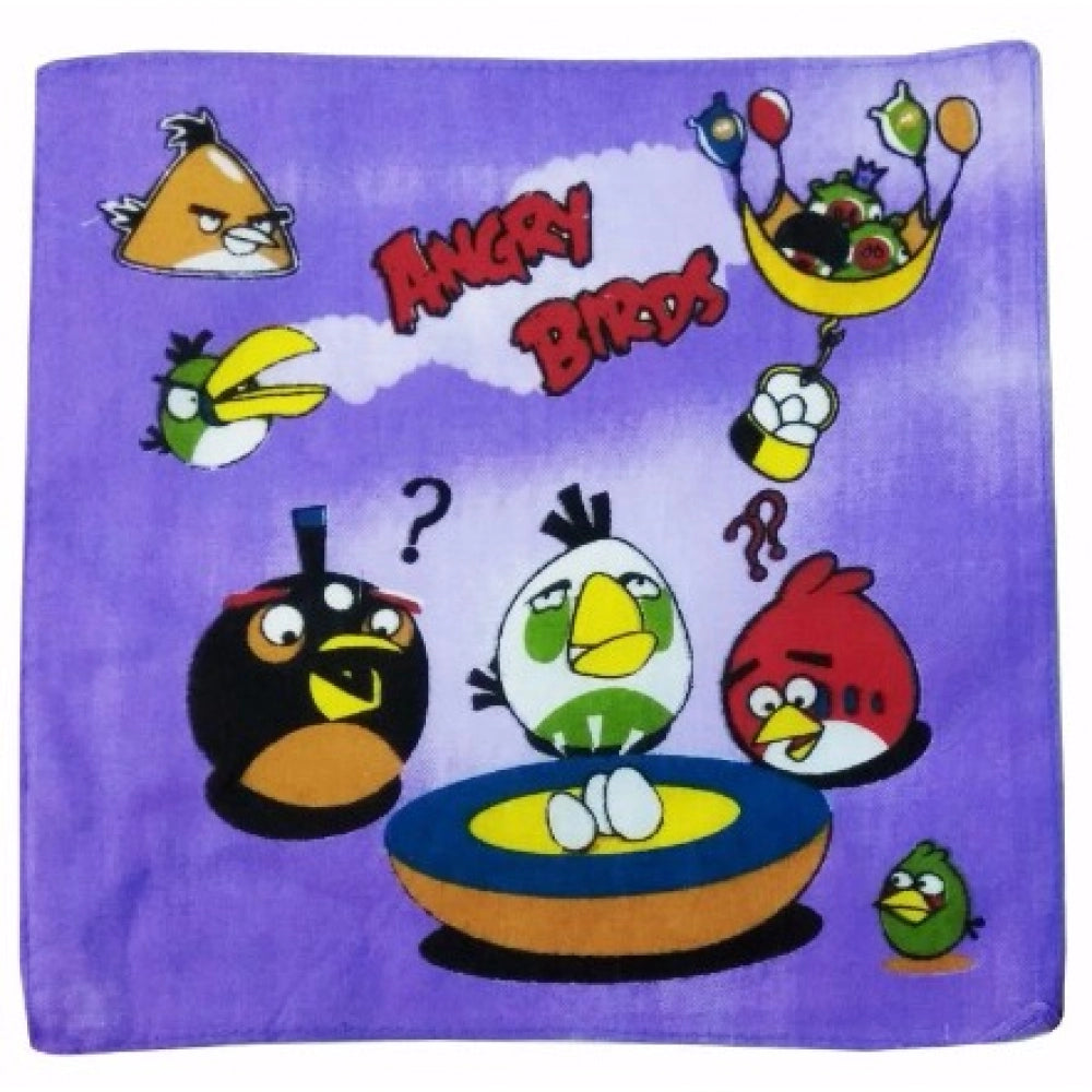 Generic Pack Of_8 Angry Bird Small Size Handkerchiefs (Color: Assorted)