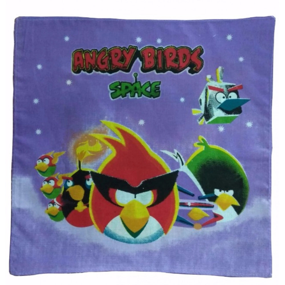 Generic Pack Of_8 Angry Bird Small Size Handkerchiefs (Color: Assorted)