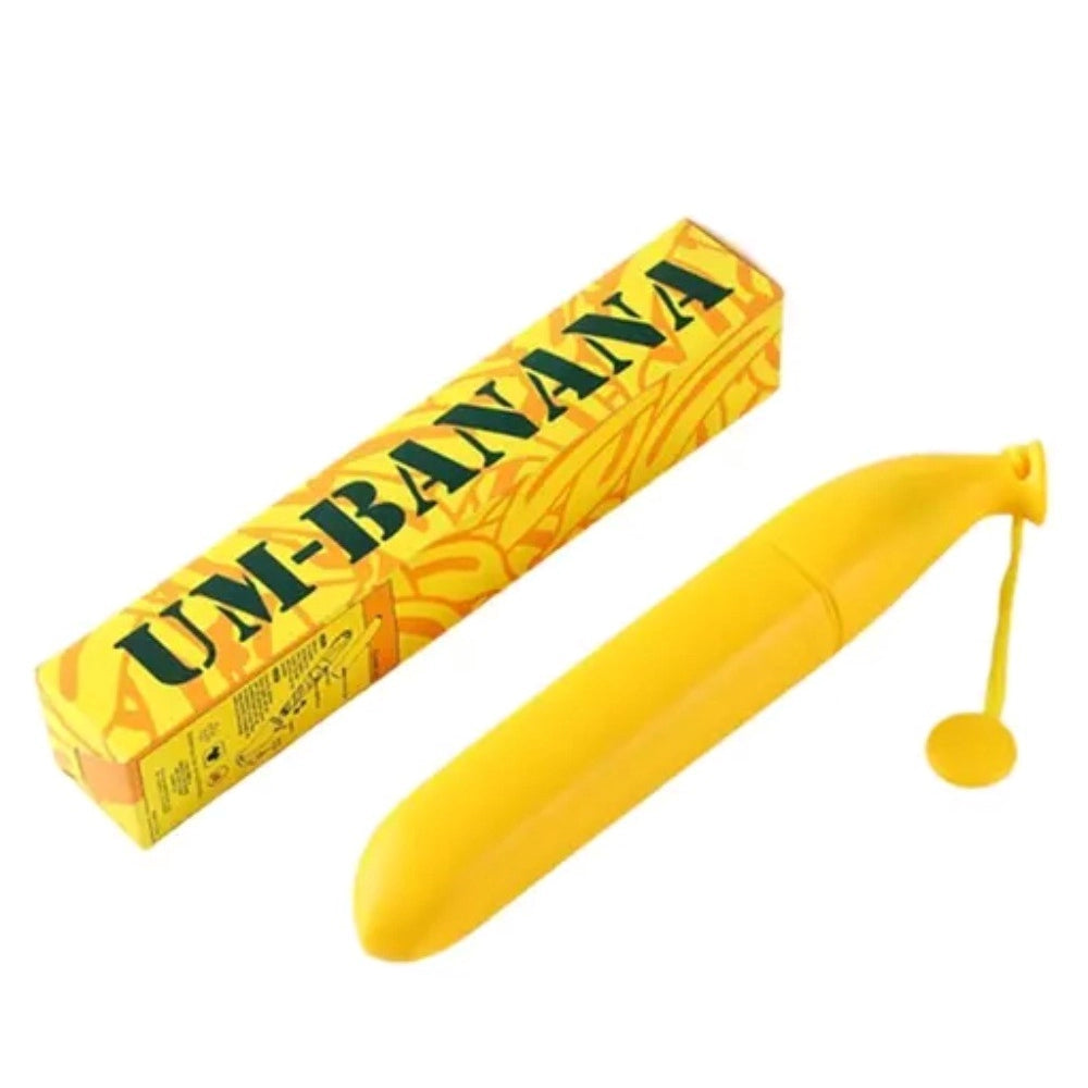 Generic Stylish Banana Shaped Mini Foldable Umbrella (Color: Assorted)