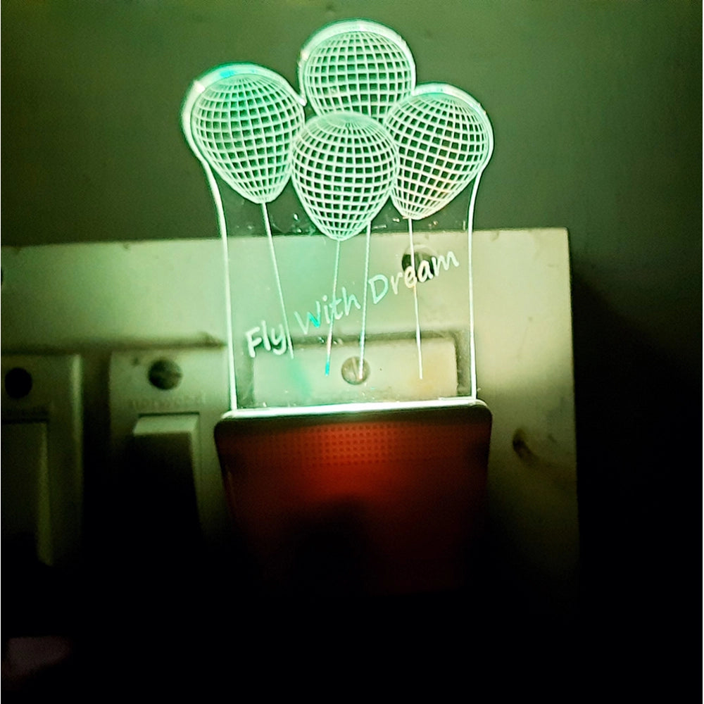 Generic Fly With Dream Balloons AC Adapter Night Lamp