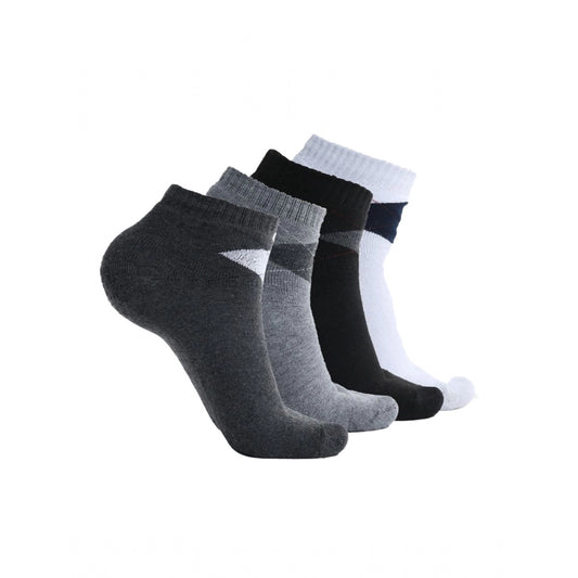 Generic 5 Pairs Men's Casual Cotton Blended Solid Mid-Calf length Socks (Assorted)