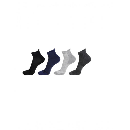 Generic 5 Pairs Unisex Casual Cotton Blended Solid Ankle length Socks (Assorted)